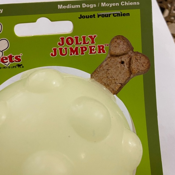 Jolly Pets Jolly Jumper Glow in Dark Floats Treat Dispenser Ball Size M NEW - Picture 6 of 7